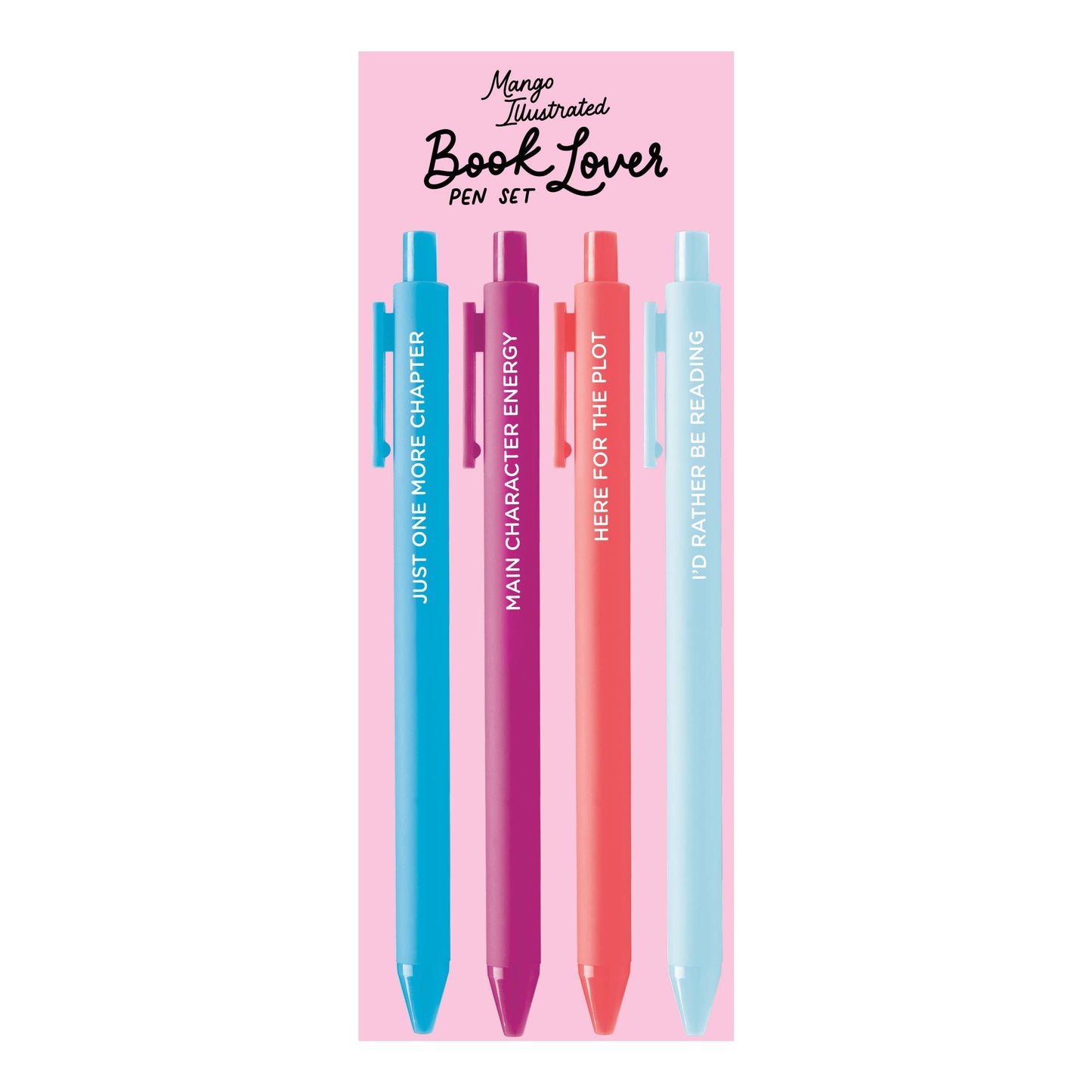 MangoIllustrated - Book Lover pen set | Pens for Readers, Writers & Bookstores