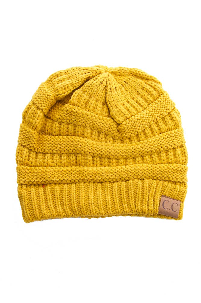 Hana - C.C Best Selling Cable Knit Classic Beanie Winter Hat