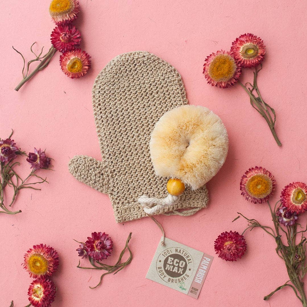 Ethical Global - Palm Body Wash Brushes - Natural Sisal or Soft Jute