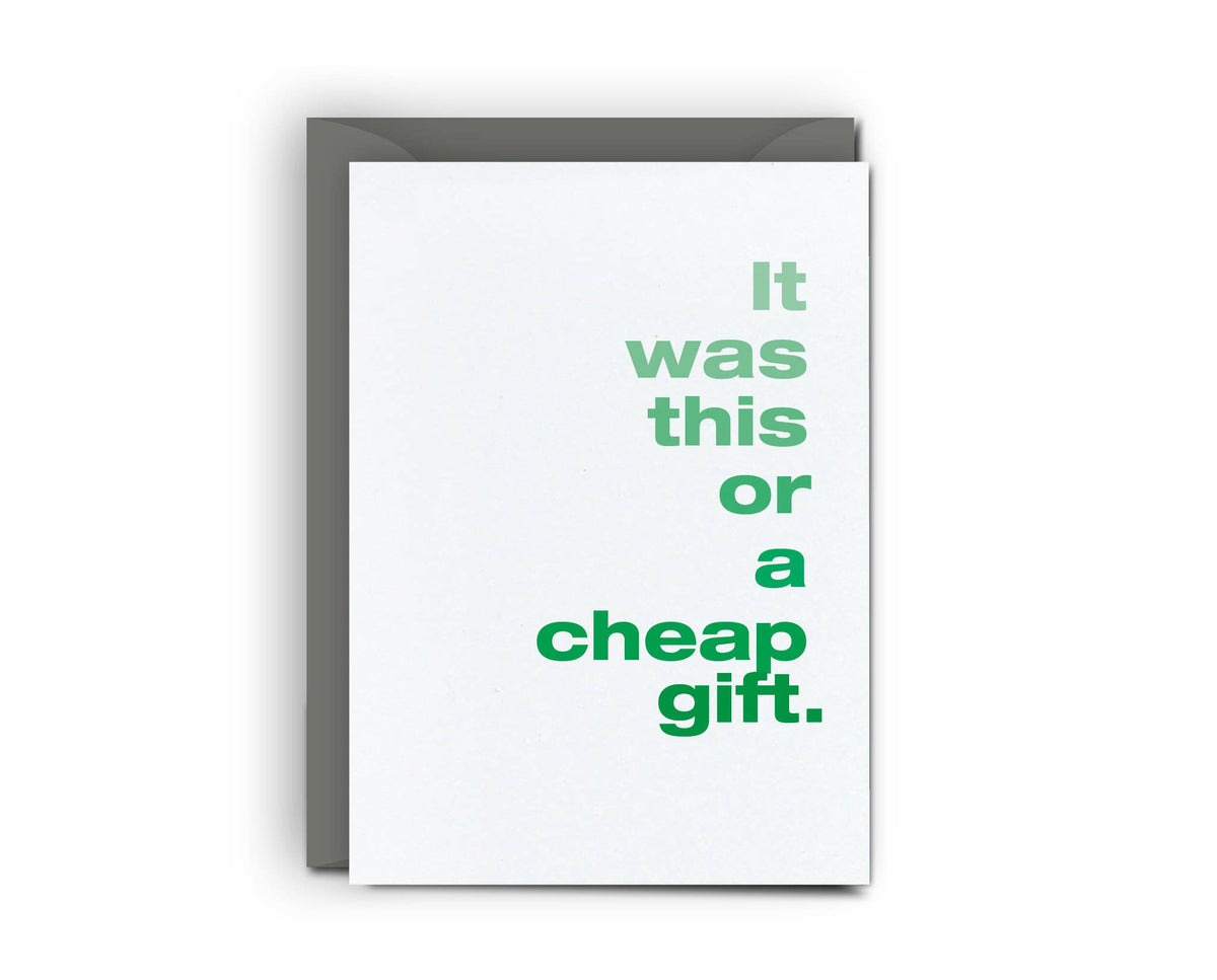 Cheap Gift • Gift Card Holder