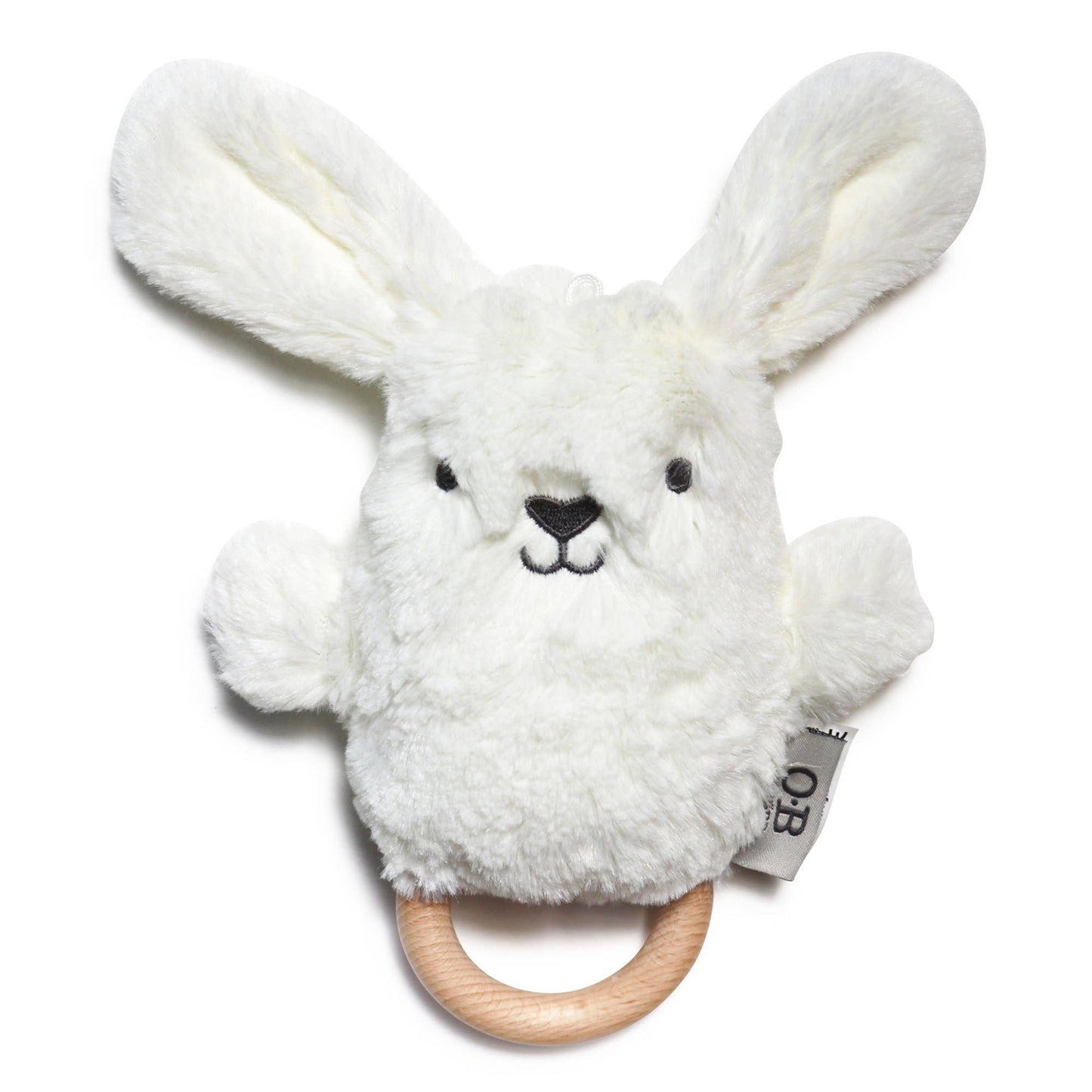 OB - Beau Sage Green Bunny Soft Rattle Toy 6.8"/17cm