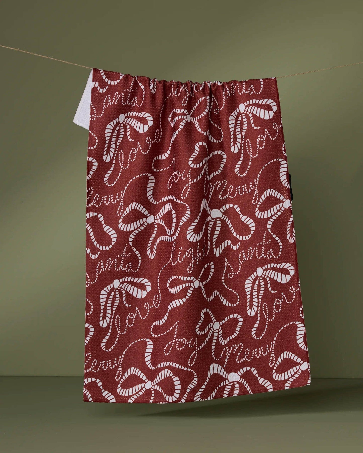 Geometry - Cheerful Bows Tea Towel