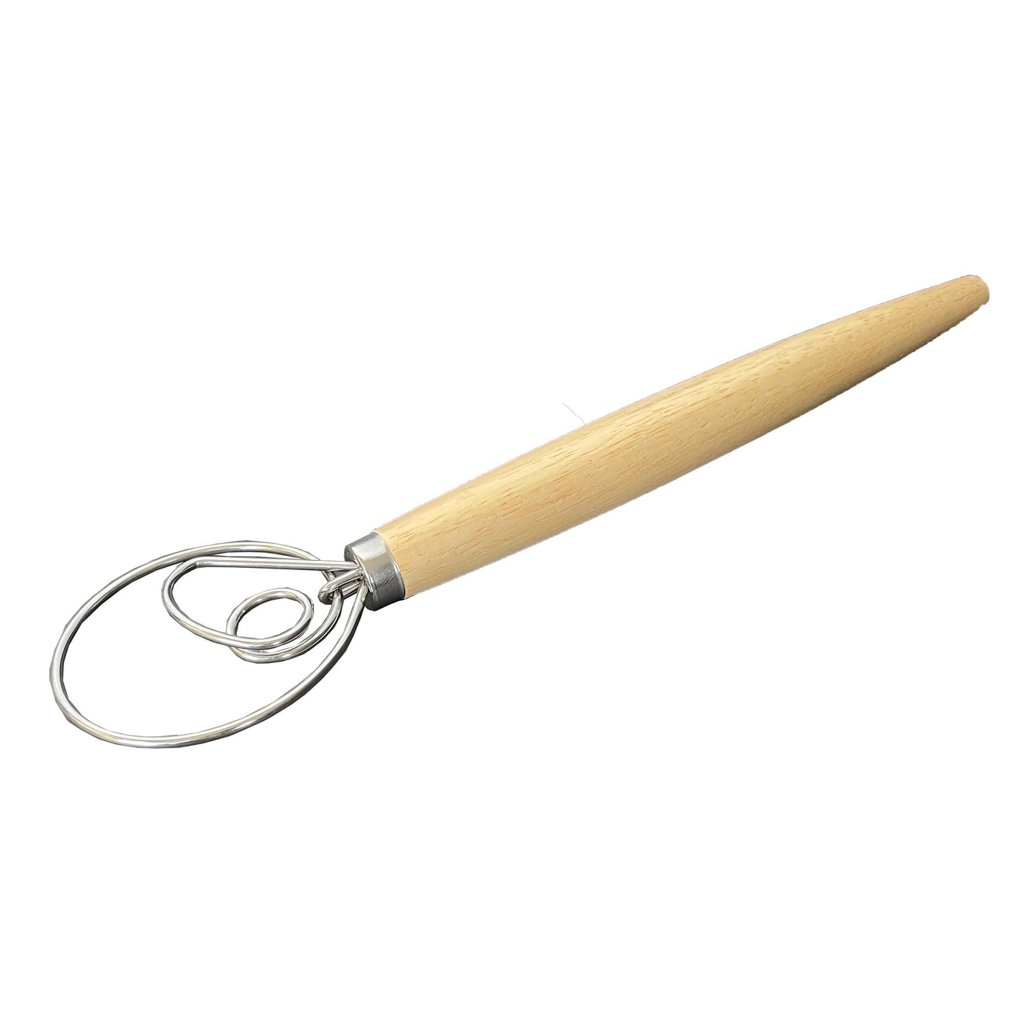 Bospak - 13" Danish Dough Whisk with wood handle