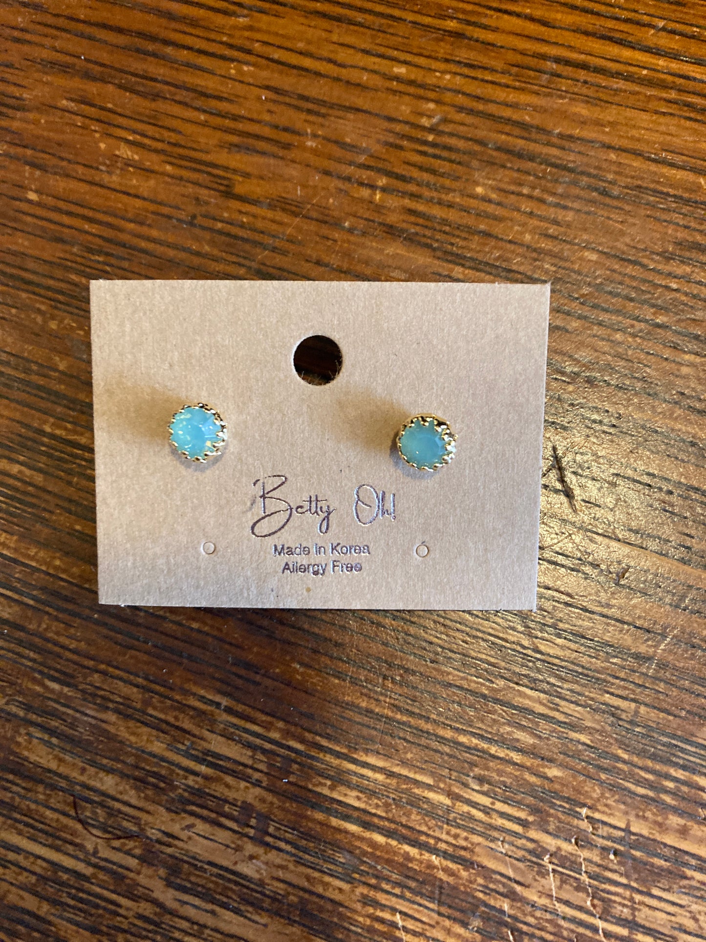 Betty Oh! Circle Stone Gold Earing