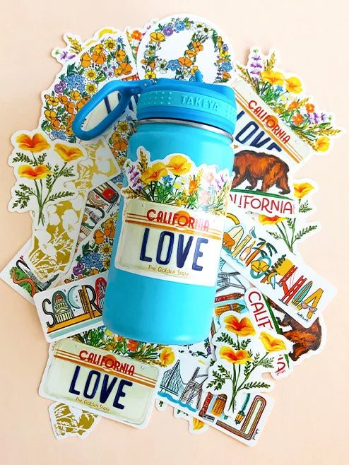 CA Love License Plate Sticker
