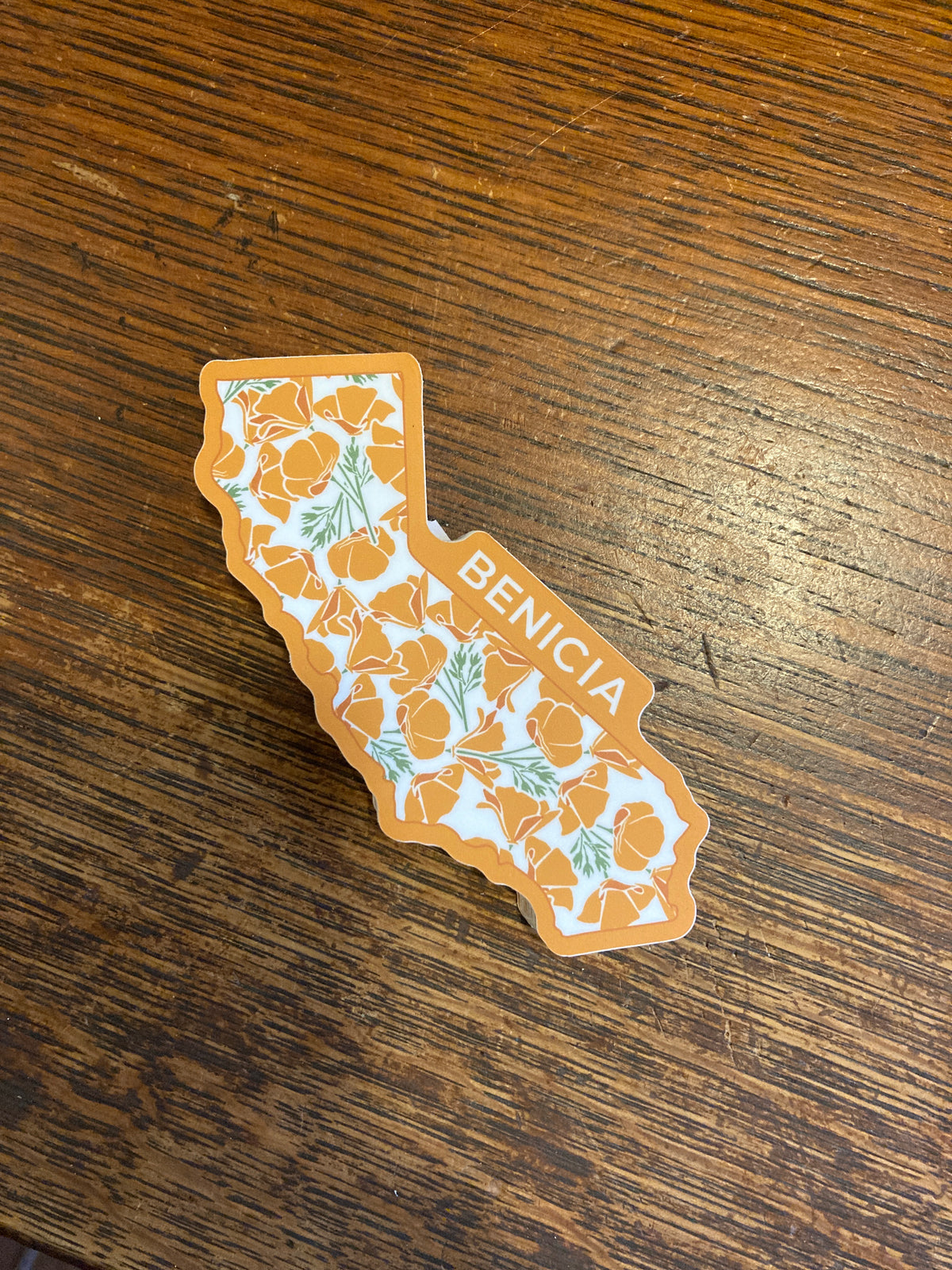 I Name-Drop - Benicia California Poppies Sticker