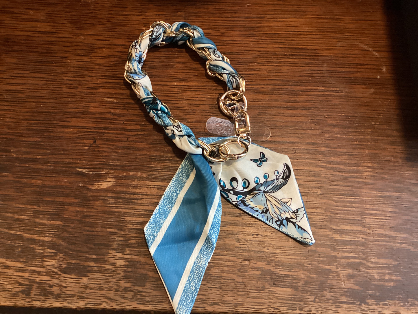 Phone Scarf Chain | Blue Butterflies