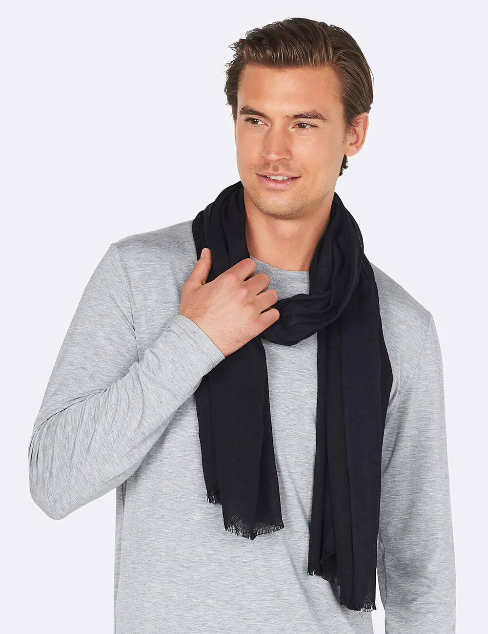 Fringed Hem Scarf