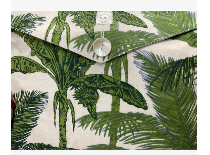 SOS | Palm Tree Green | Short Sleeve Pjs with Shorts