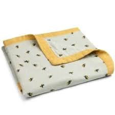 Milkbarn Bee Big Lovey Three-Layer Bamboo Muslin Blanket