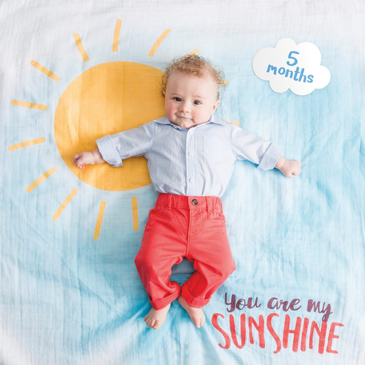 Baby's First Year Blanket & Cards | You Are My Sunshine