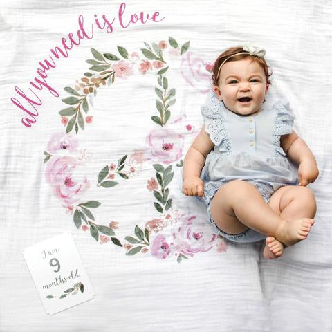 Baby's First Year Blanket & Cards | All You Need Is Love