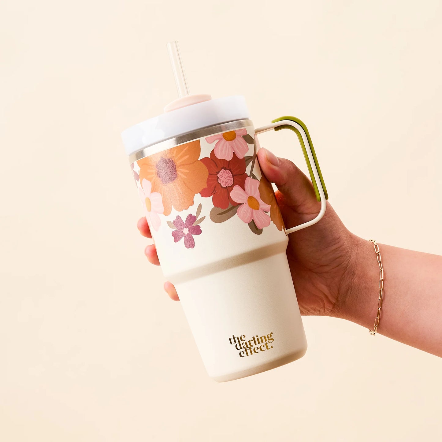 20 oz mini on the go tumbler-wild about you CREAM