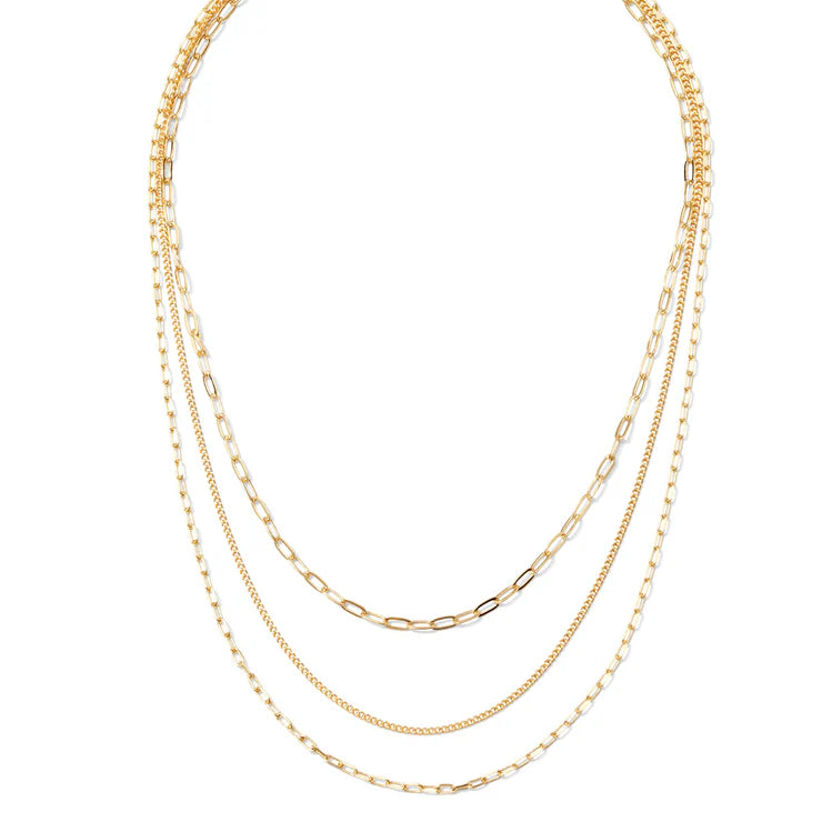 Triple Layer Delicate Chain Necklace