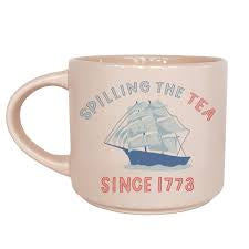 Spilling The Tea Ceramic Mug - Blue