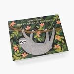 Sloth Belated Birthday Card