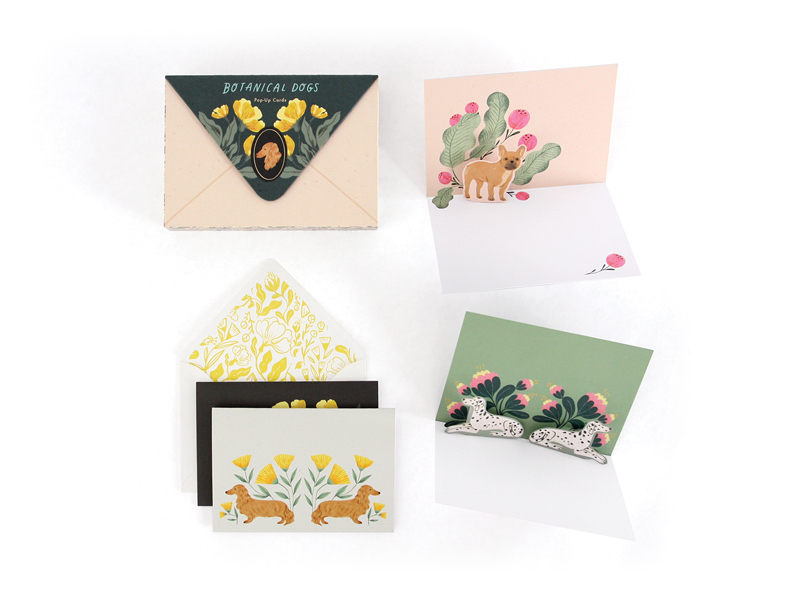 Botanical Dogs Card Set