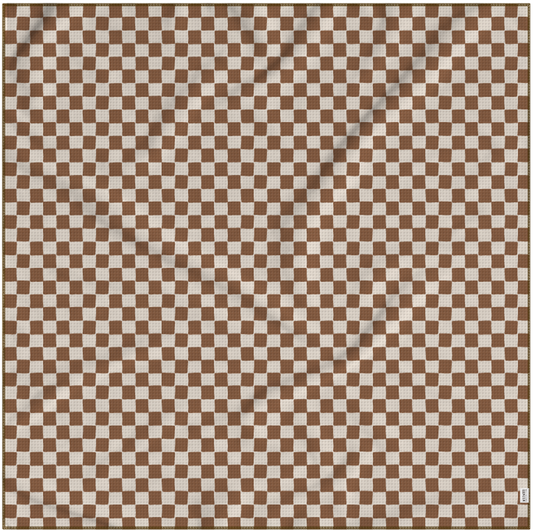 Checkmate Brown Pool Towel