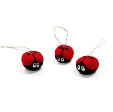 Friendsheep - Charmed Ladybug Eco Wool Ornament