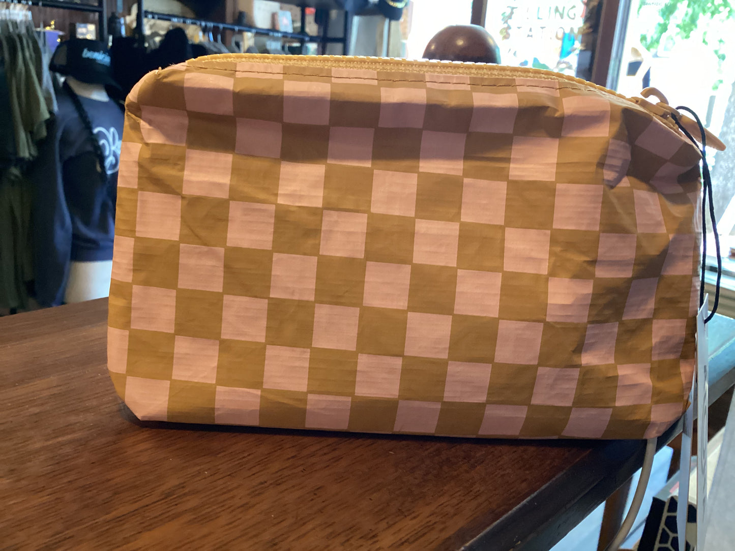Petite Check Mini Pouch - Hey Girl