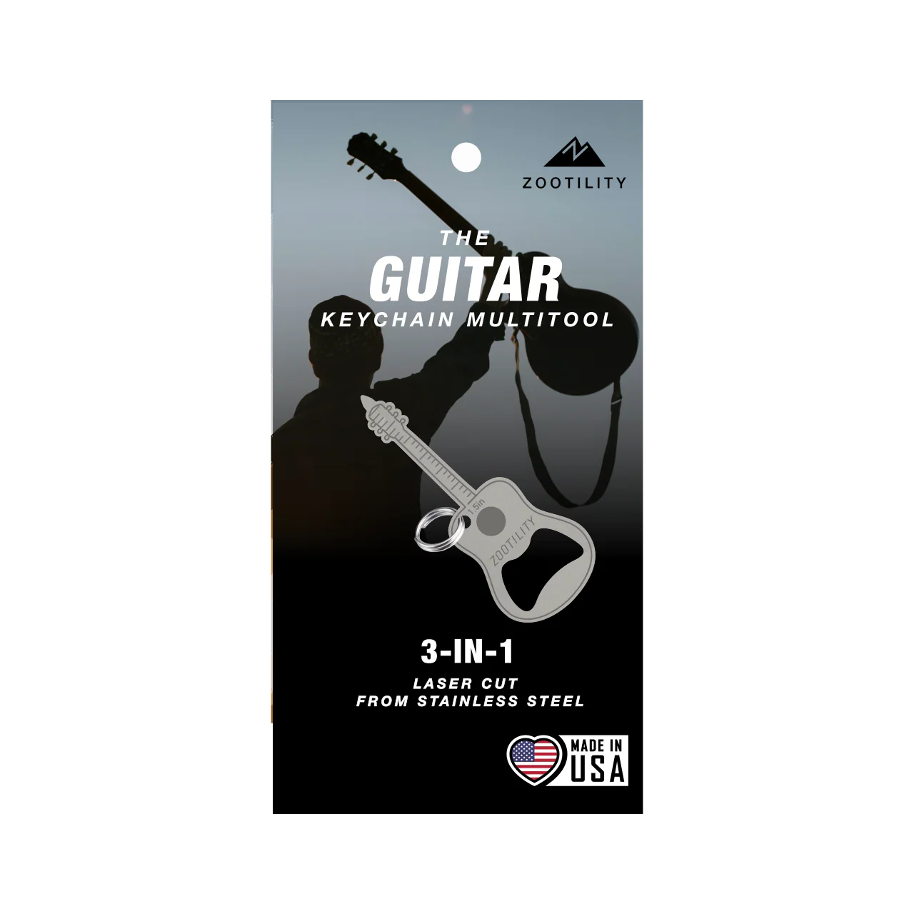 Guitar Keychain Multi-Tool