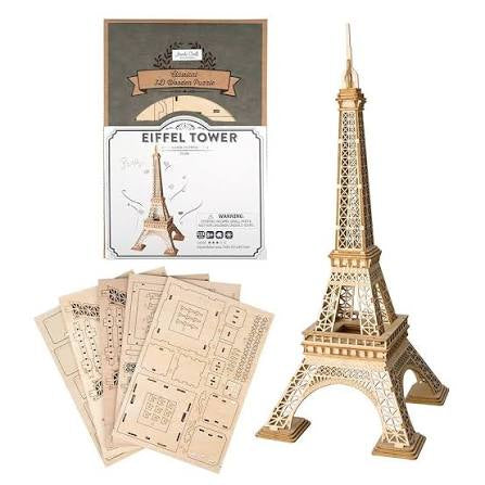 Wooden Puzzle: Night of Eiffel Tower