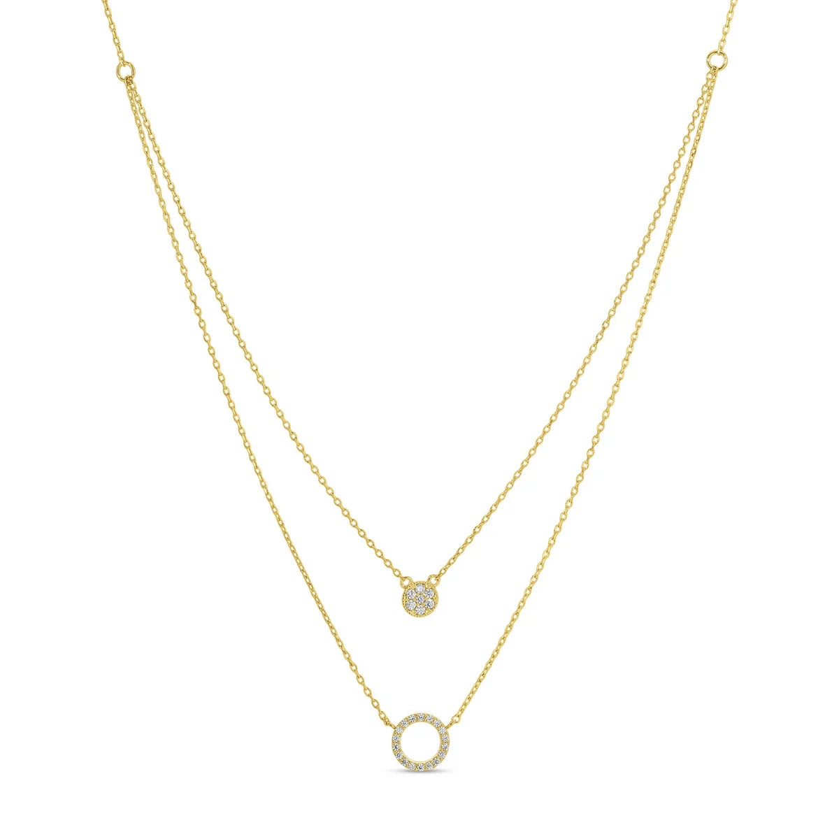 Double Layer appeal - Pave round, open pave round