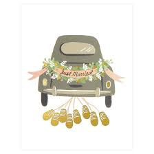 Just Married Getaway Card