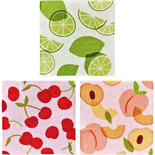Fun Fruit Dishcloth Set