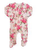 Angel Dear - Elegant Roses - 2-way Ruffle Back Zipper Footie