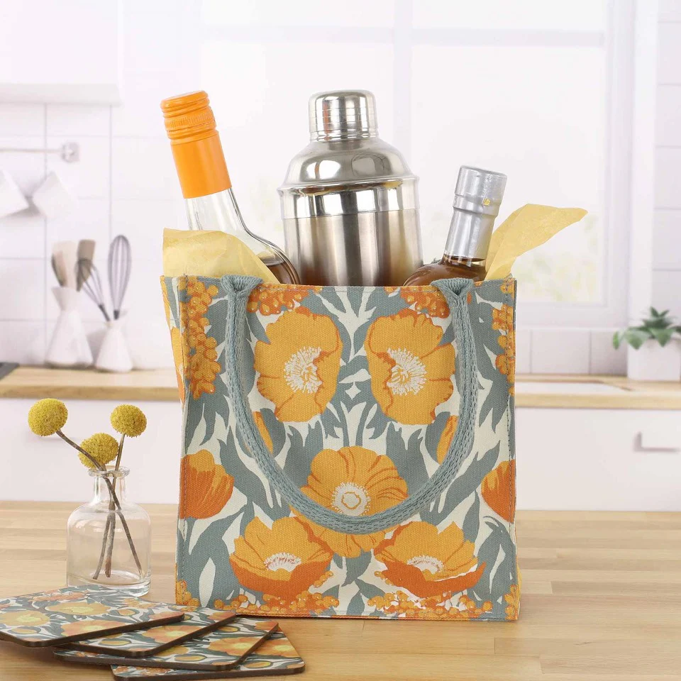 Rockflowerpaper - Icelandic Poppies Reusable Itsy Bitsy Gift Bag