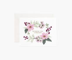 Rifle Paper Co - Wishing You Comfort Bouquet Card