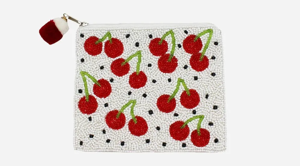 Cherries With Dots Coin Pouch