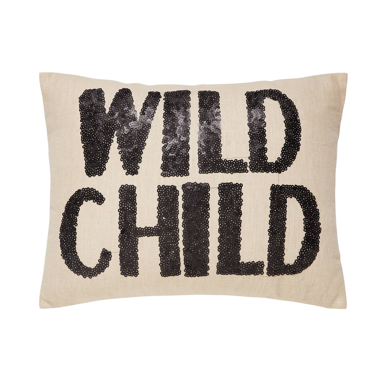 Peking Handicraft, Inc. - Wild Child Sequin Embroidered Pillow