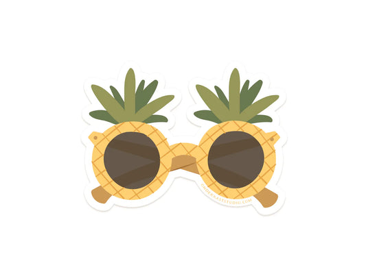 Pineapple Sunglasses Sticker
