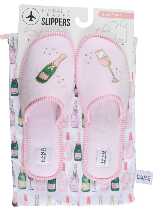 Hang Accessories - Champagne Slippers in a Bag