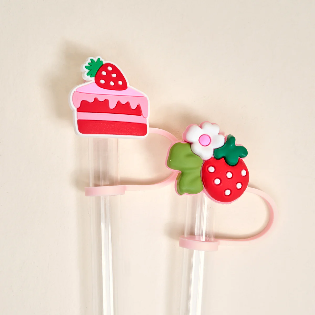 Straw Topper-Strawberry Shortcake
