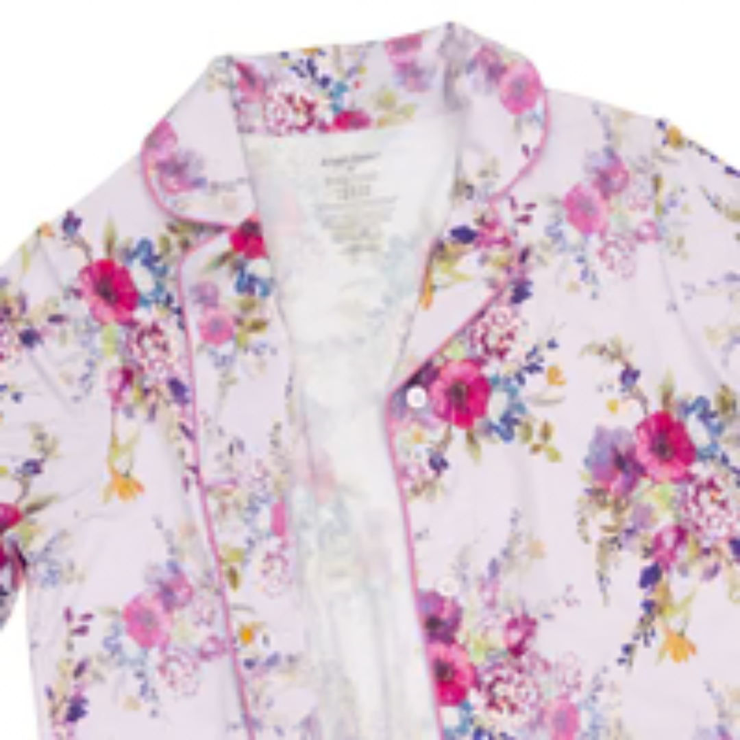 Dahlia Floral - Adult Long Sleeve Coat Style and Pant w/Pockets