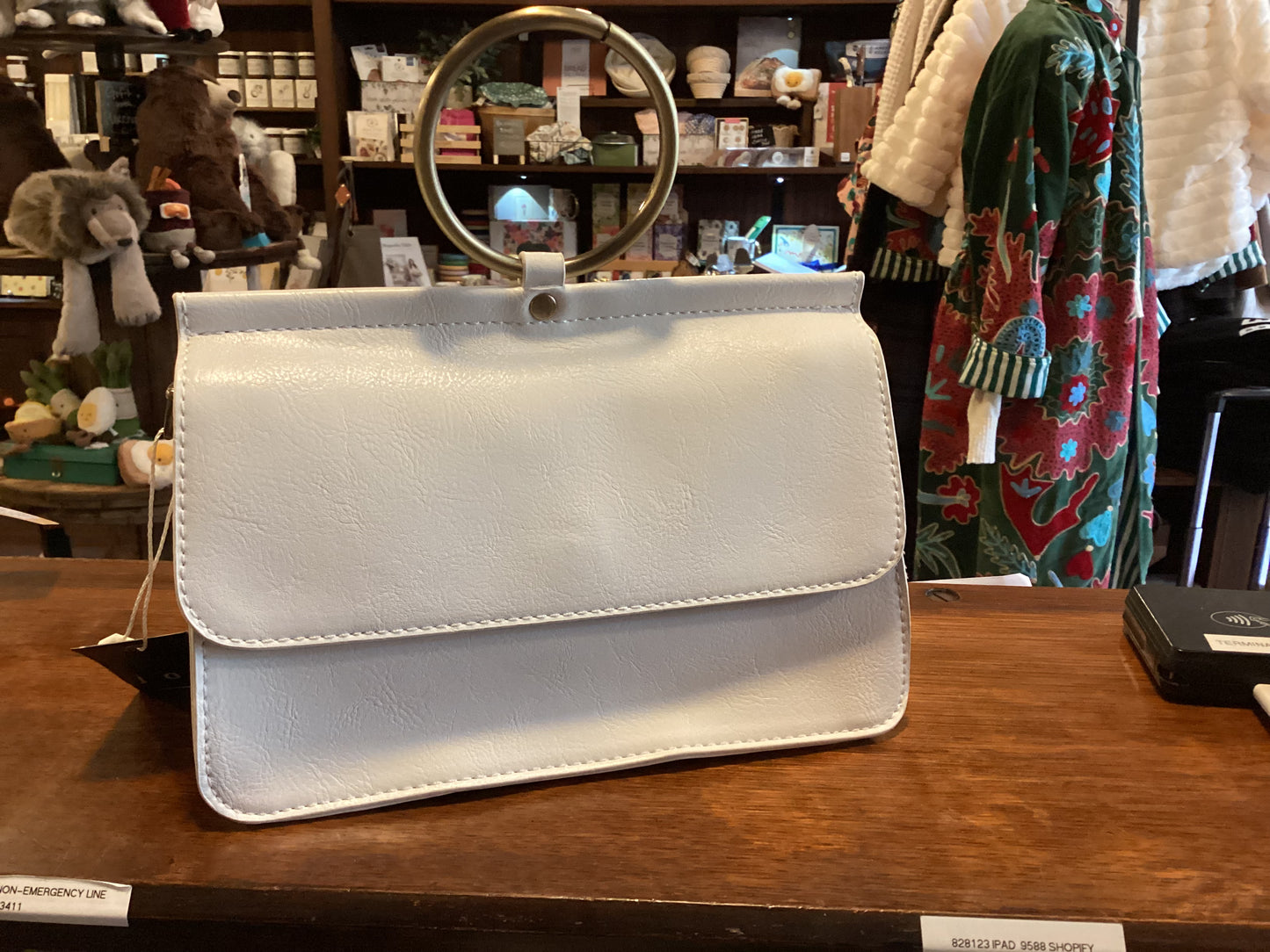 White Aria Ring Bag