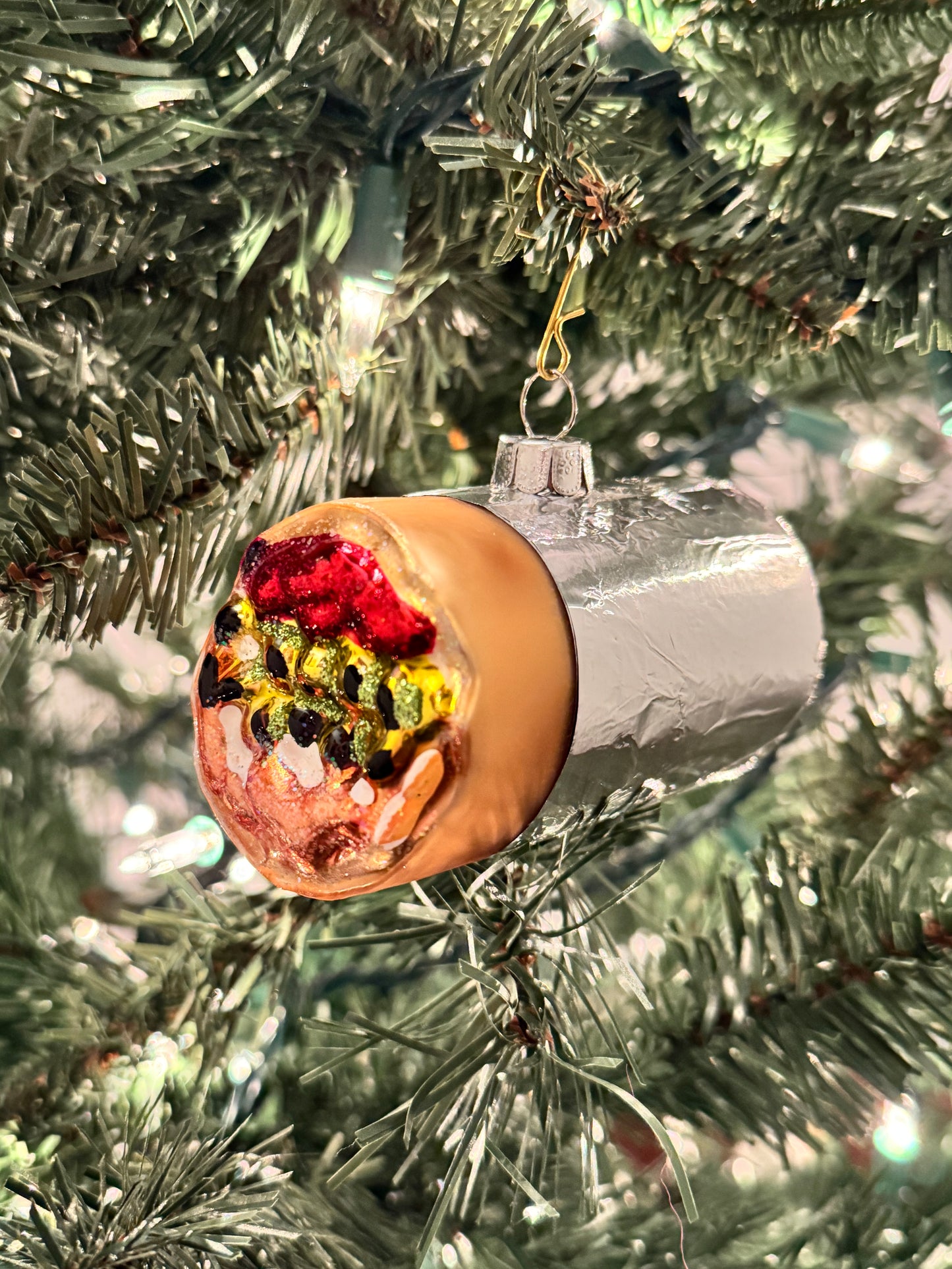 Glass Burrito Ornament