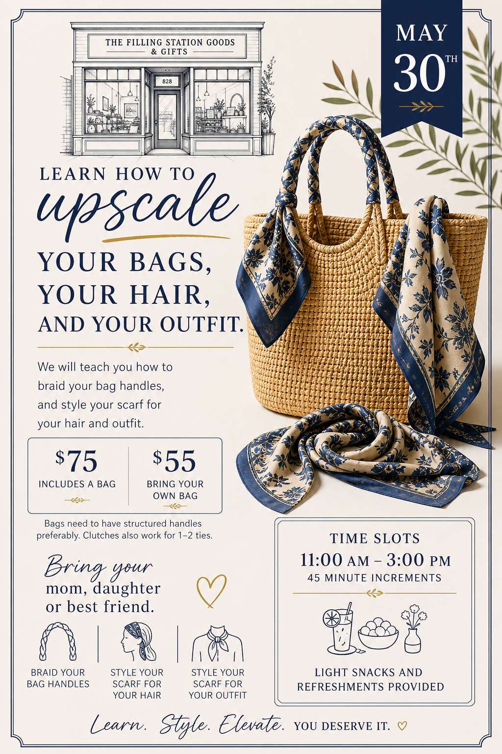 Style My Scarf Workshop | May 30th | 11am - 3 pm