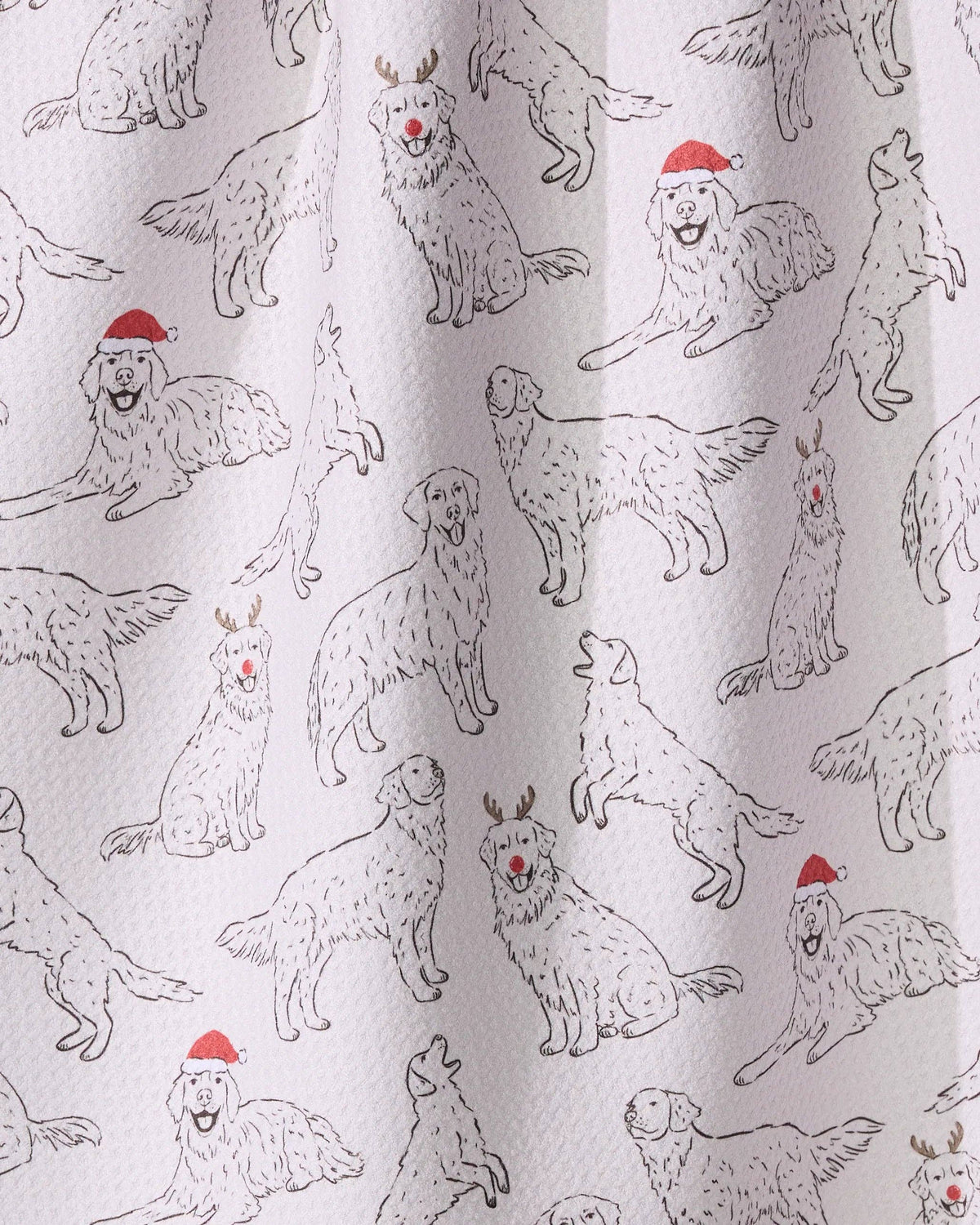 Festive Goldens Tea Towel - Holiday 2026