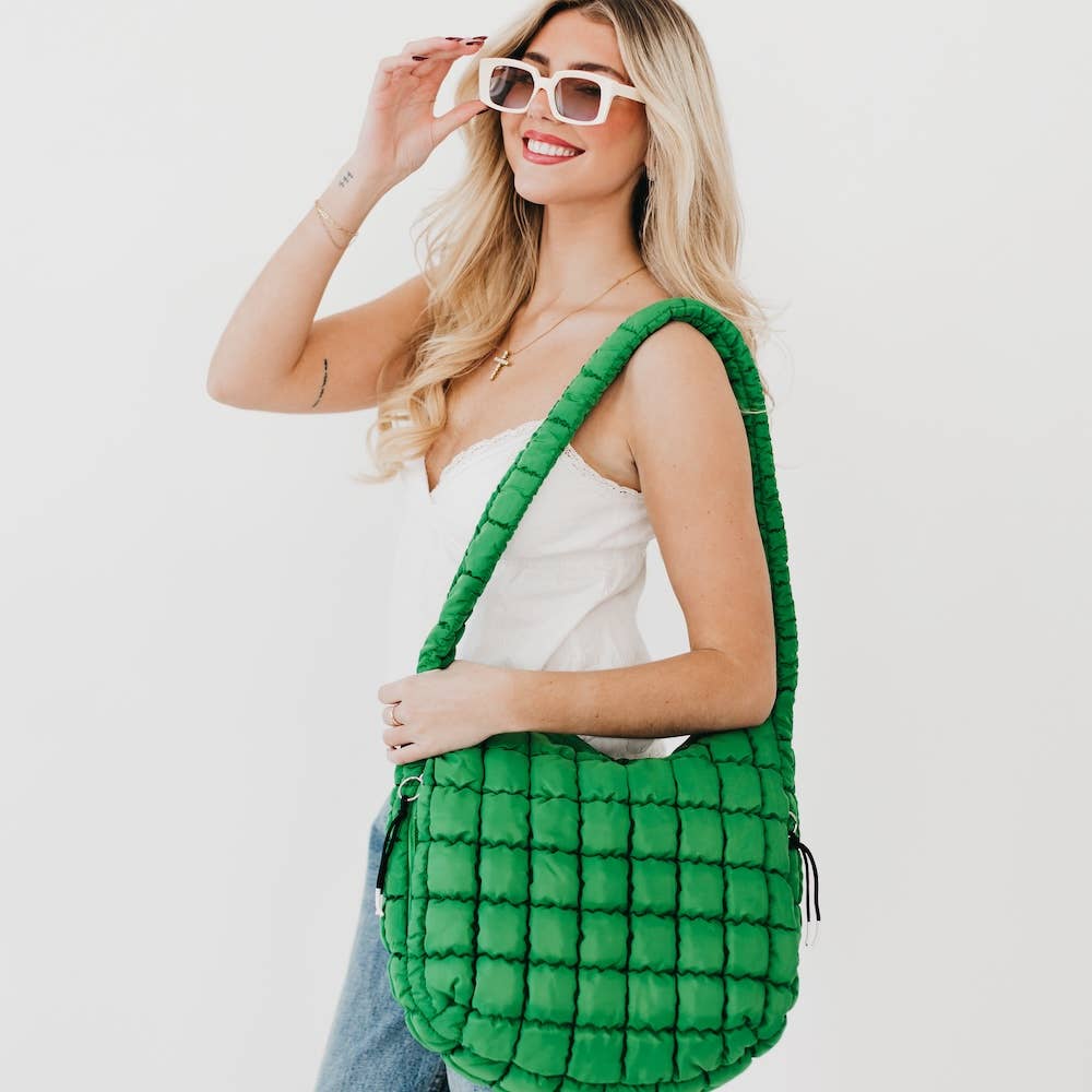 Pretty Simple - Carmen Quilted Hobo Tote Bag