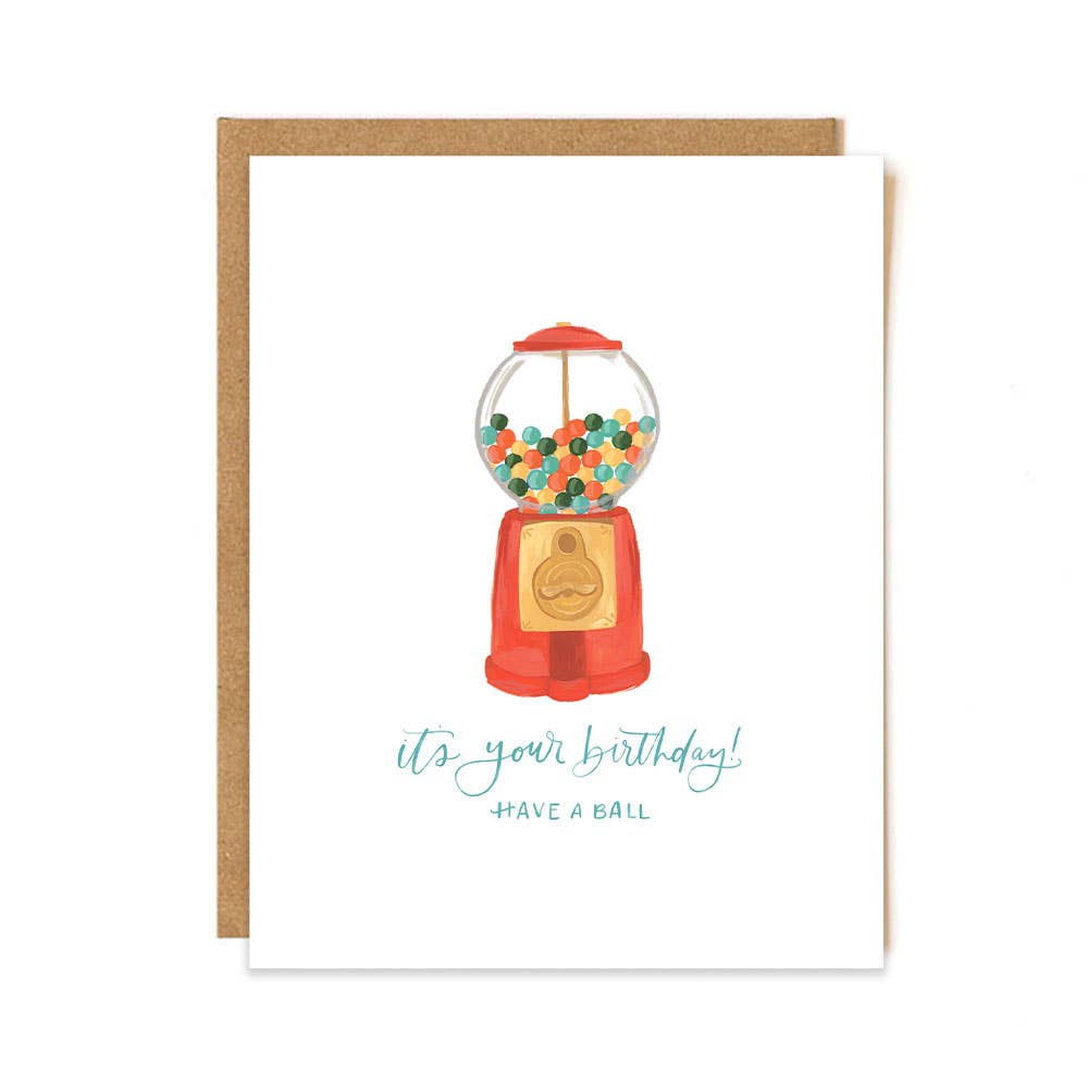 1canoe2 | One Canoe Two Paper Co. - Gumball Birthday Greeting Card