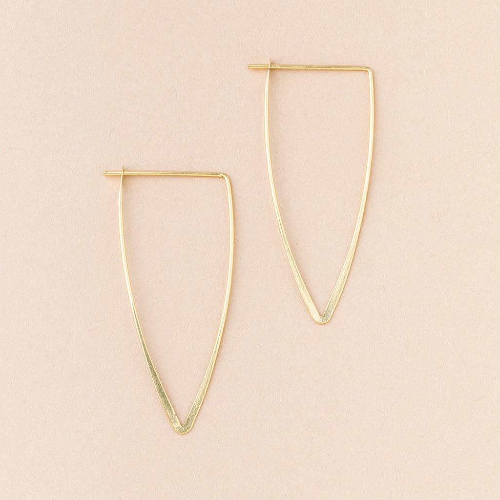 Scout Curated Wears - Refined Earring Collection - Galaxy Triangle/Gold Vermeil