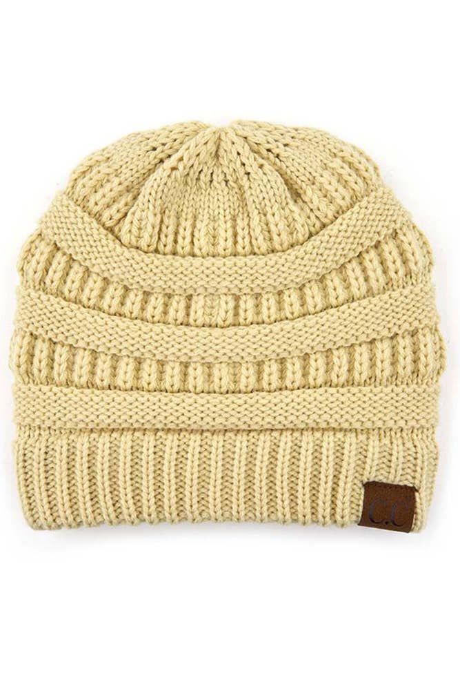 Hana - C.C Best Selling Cable Knit Classic Beanie Winter Hat