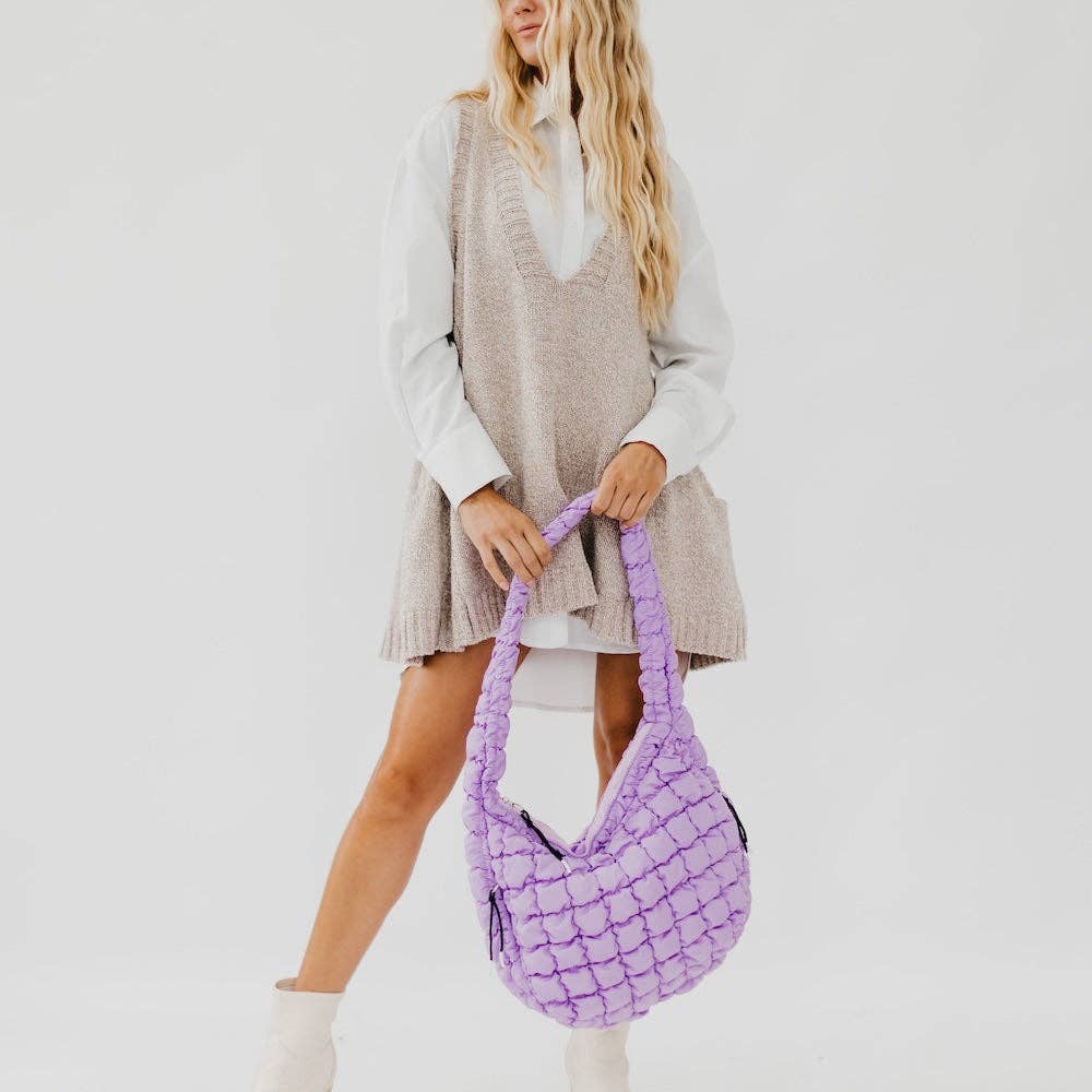 Pretty Simple - Carmen Quilted Hobo Tote Bag