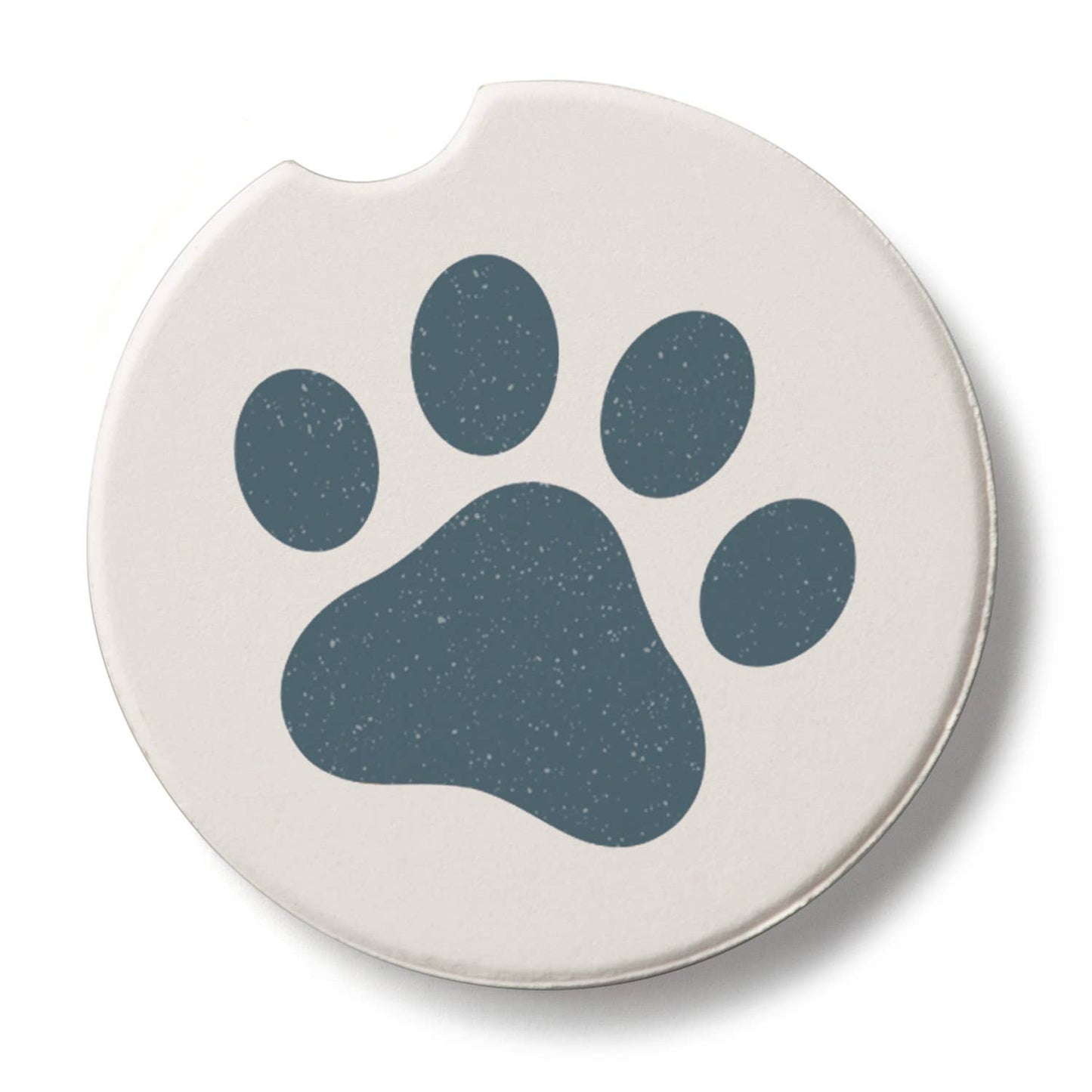 "Printed Paw" Stone Car Coaster BULK NO PACKAGING