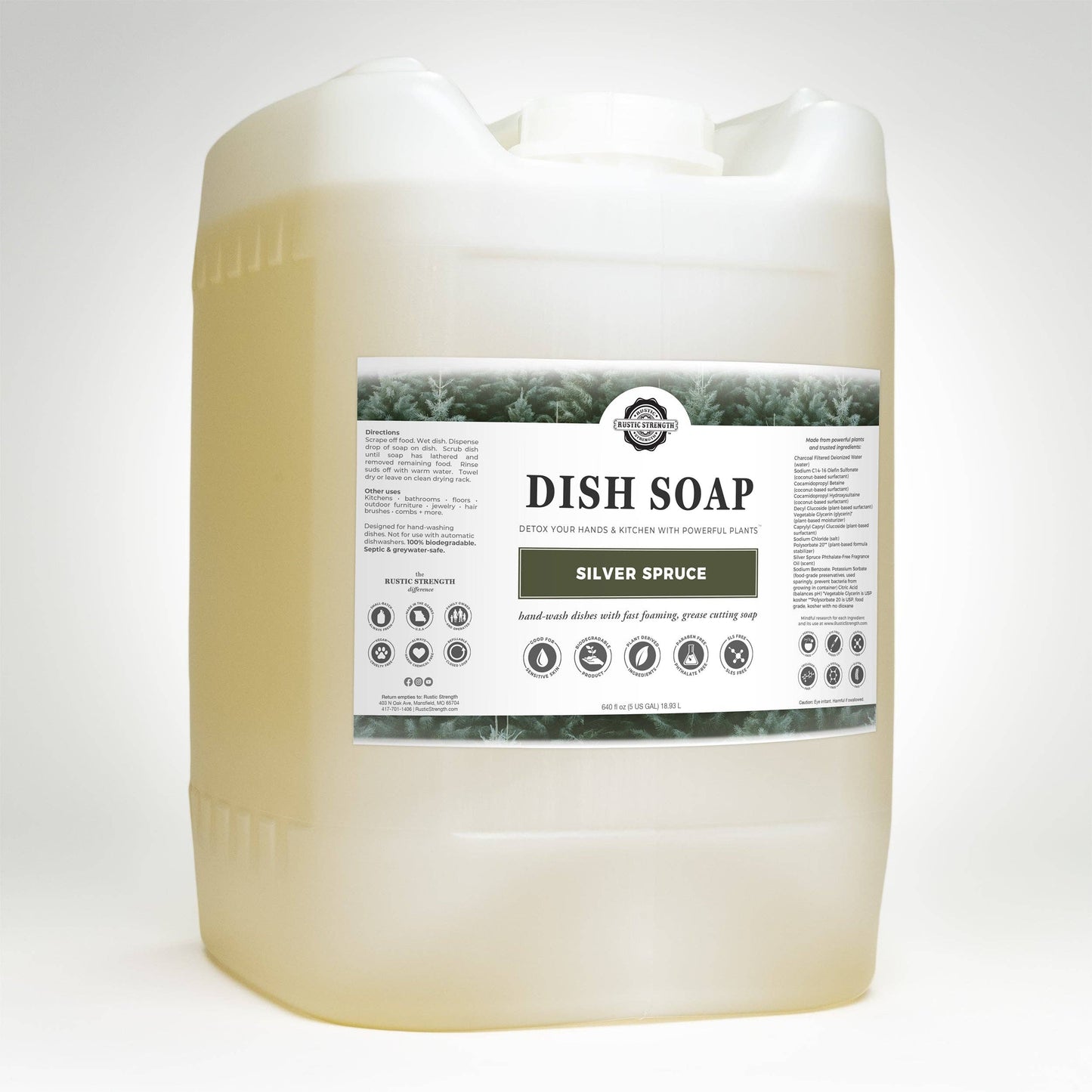 Rustic Strength - Dish Soap - Winter Scents
