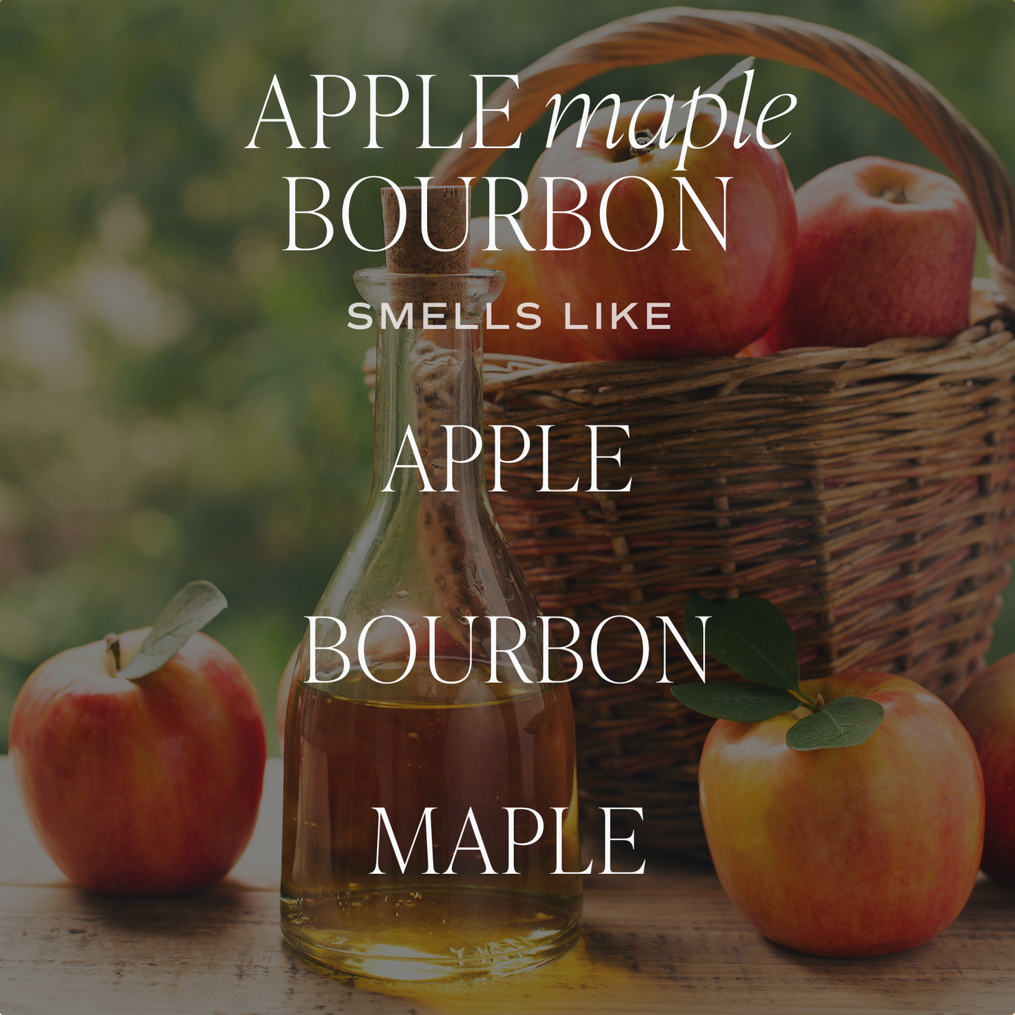 Sweet Water Decor - Apple Maple Bourbon 15 oz Soy Candle - Fall Decor